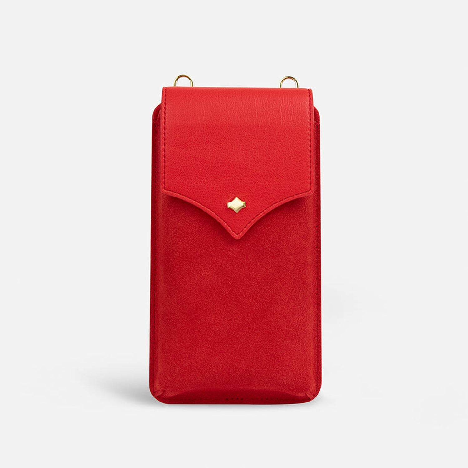 Phone Strap Set | Red Leather