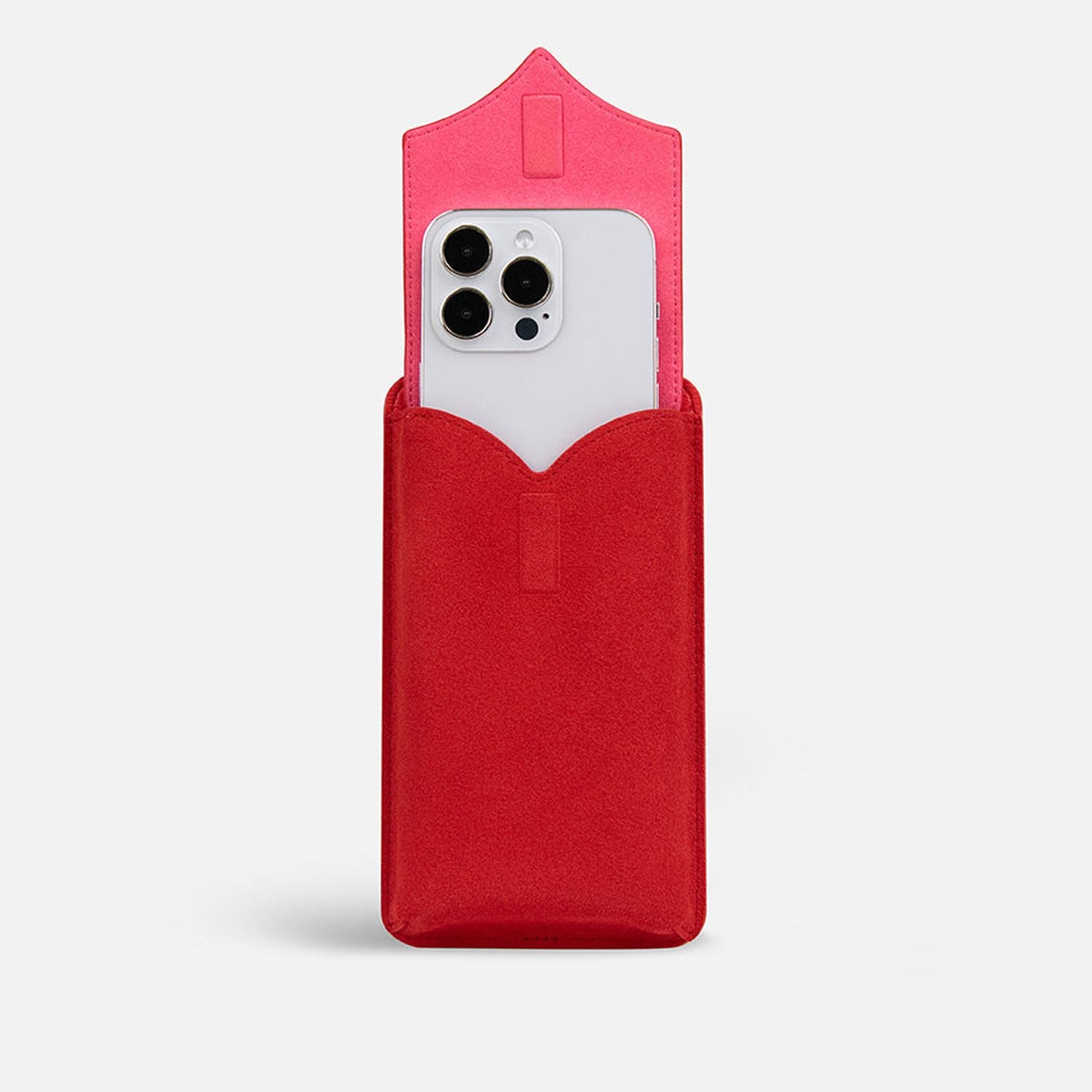 Phone Strap Set | Red Leather