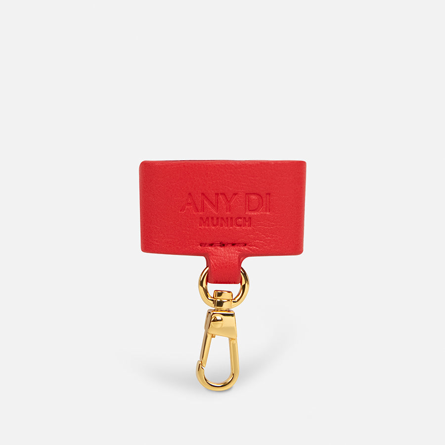 Phone Strap Set | Red Leather