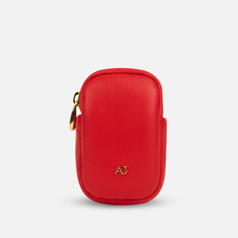 Phone Strap Set | Red Leather