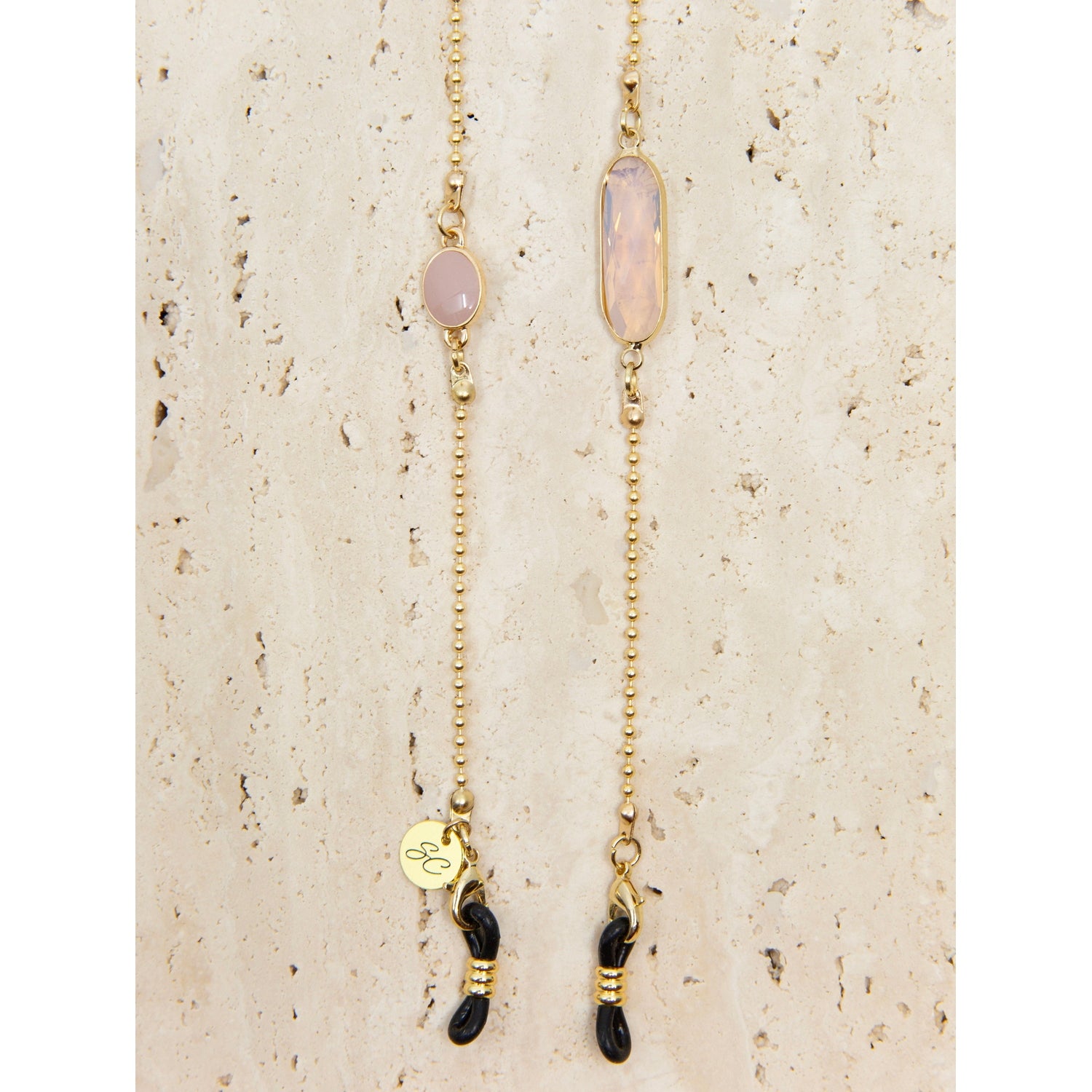 Crystal C Peach | Sunglasses Chain