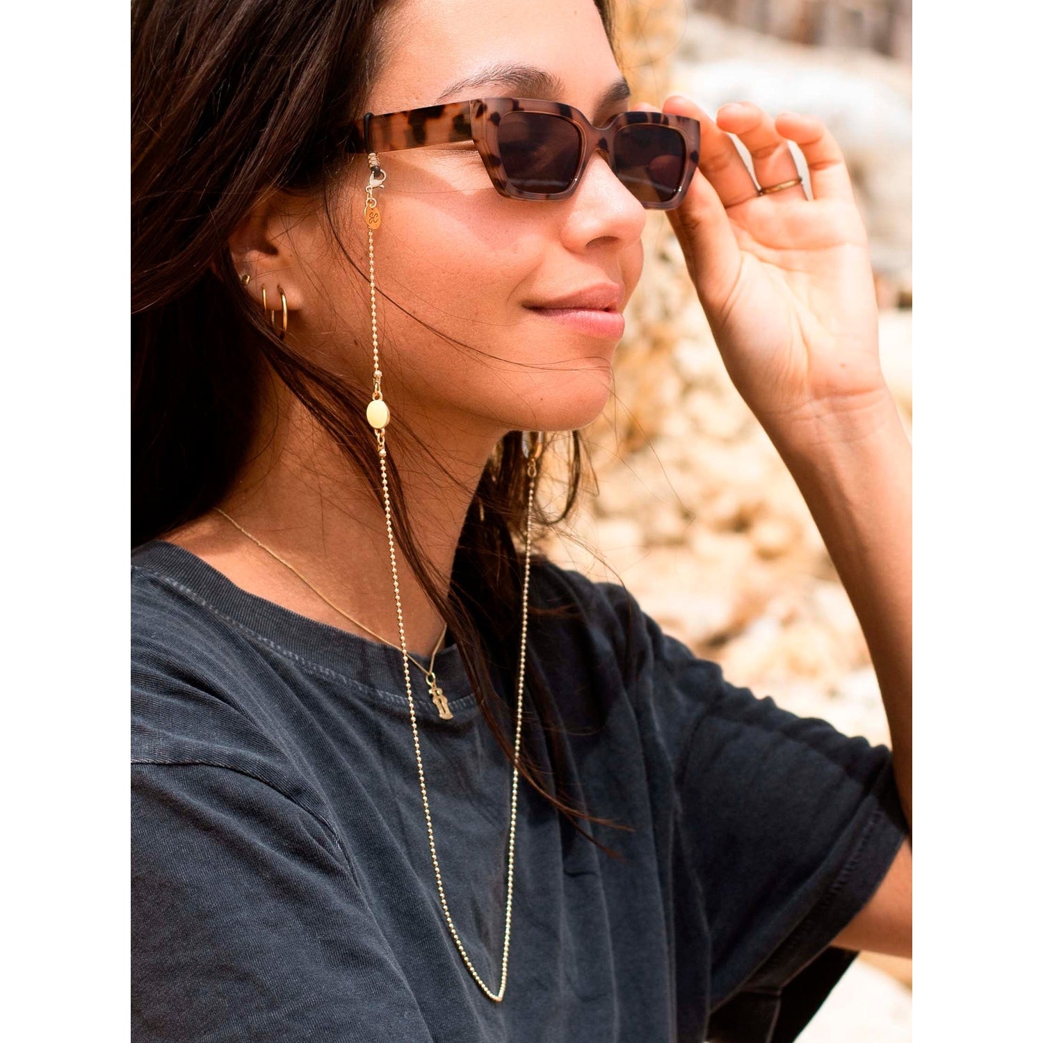 Crystal C Chartreuse | Eye Glasses Chain