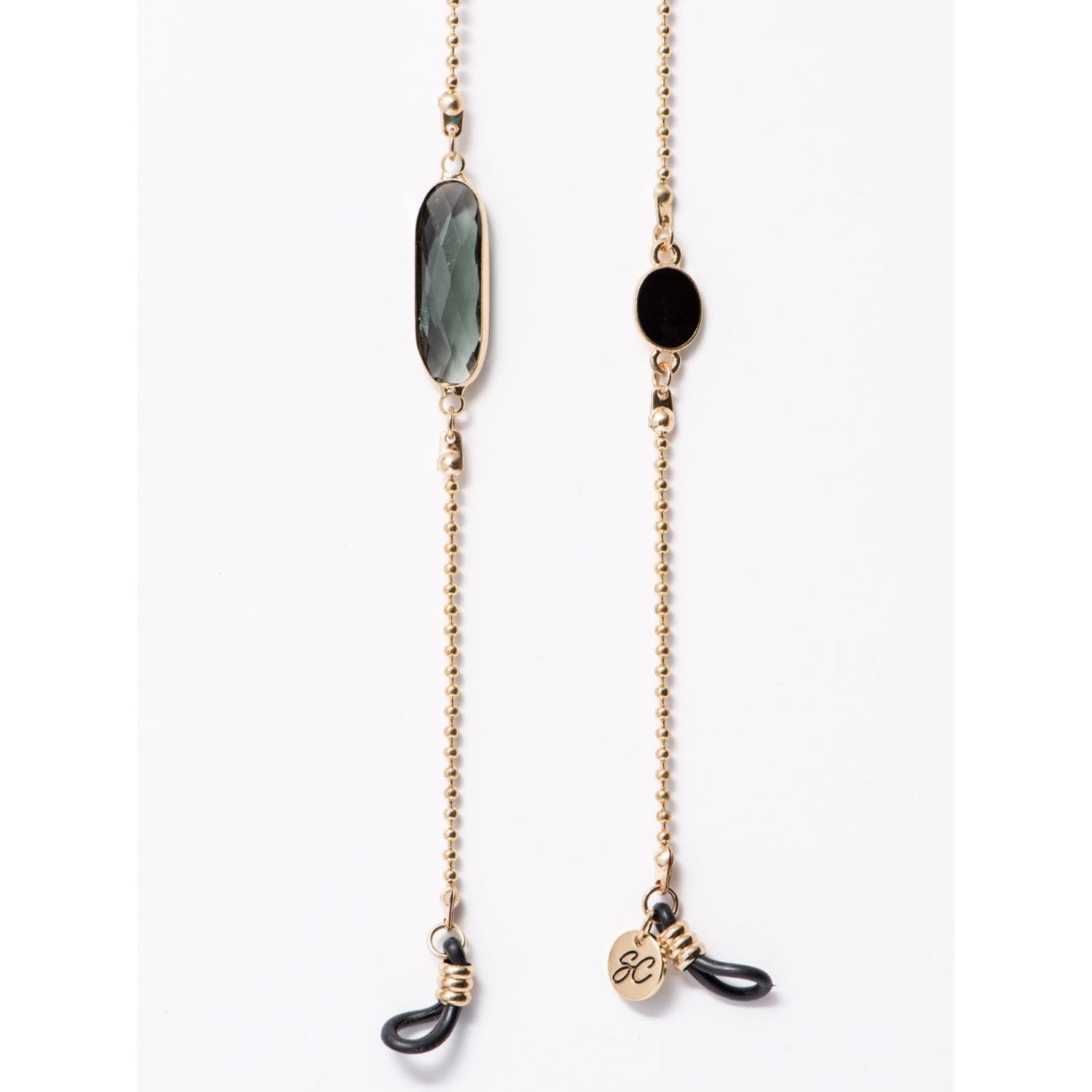 Crystal C Black | Eye Glasses Chain