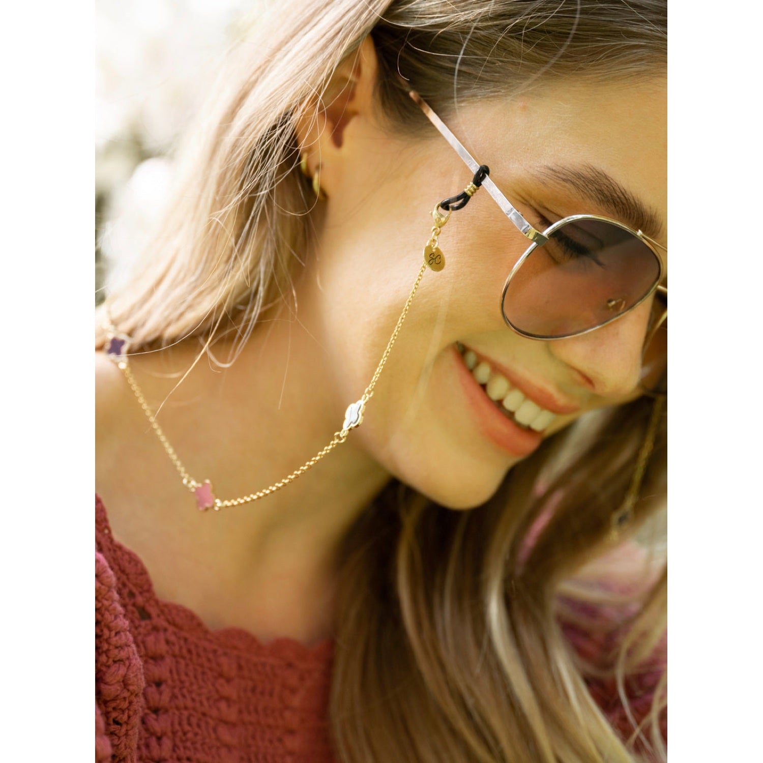 Ruby Colour | Glasses strap