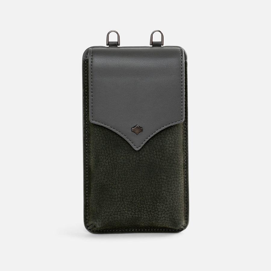 Phone Strap Set | Khaki Grey Leather