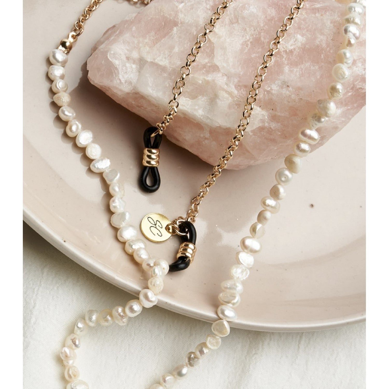 Pearl White Gold | Eye Glasses Chain