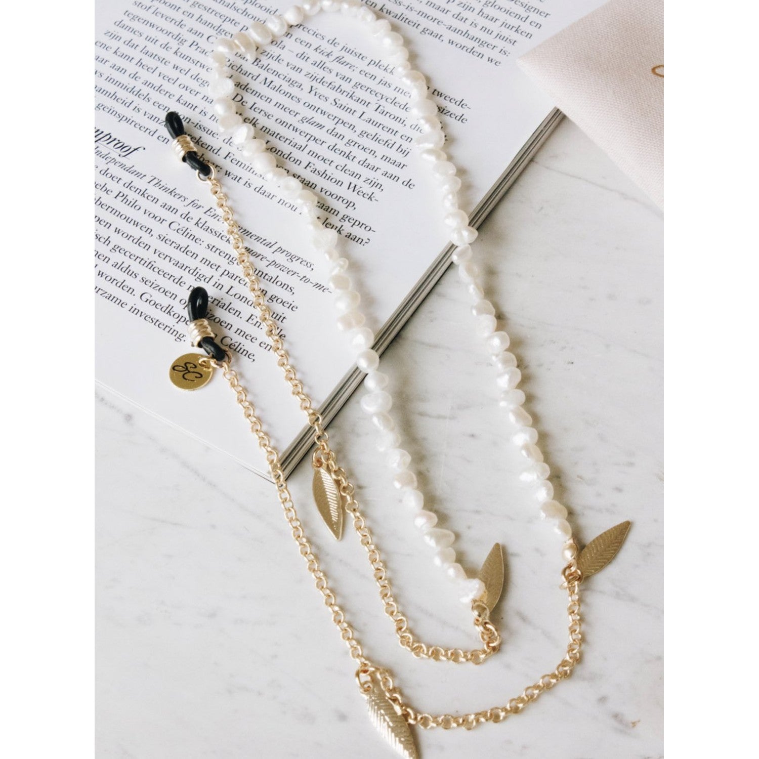 Pearl White Gold | Eye Glasses Chain