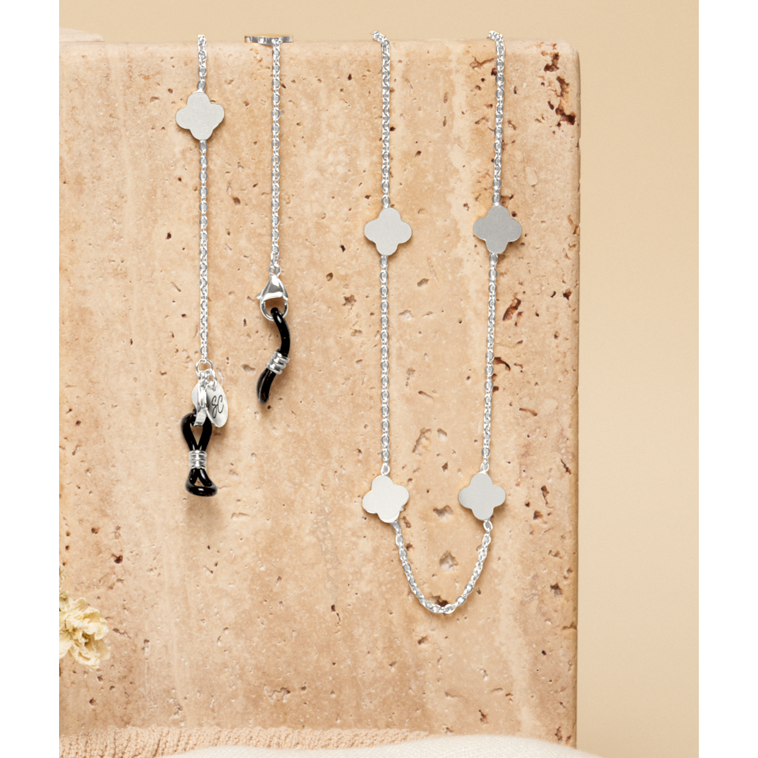 Ruby Air Silver | Glasses chain