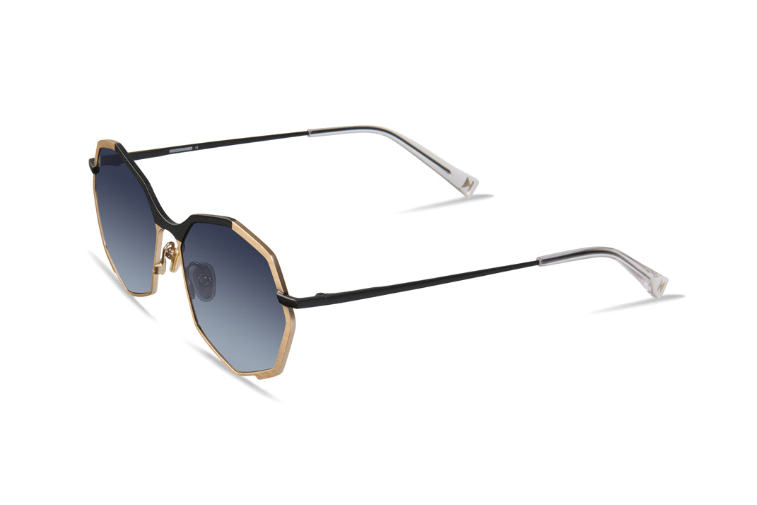 Adi | Matte Black Brushed Gold