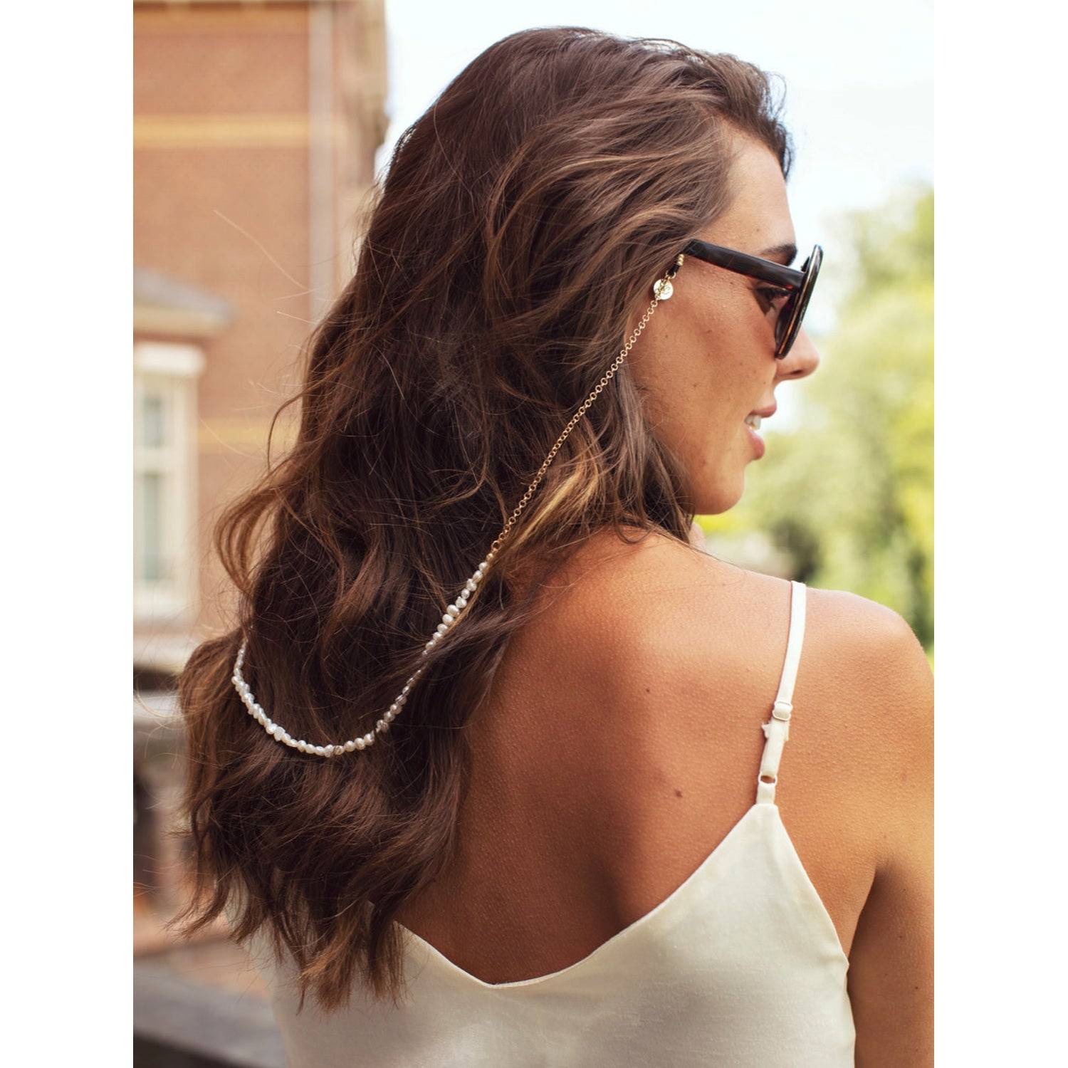 Pearl White Gold | Eye Glasses Chain