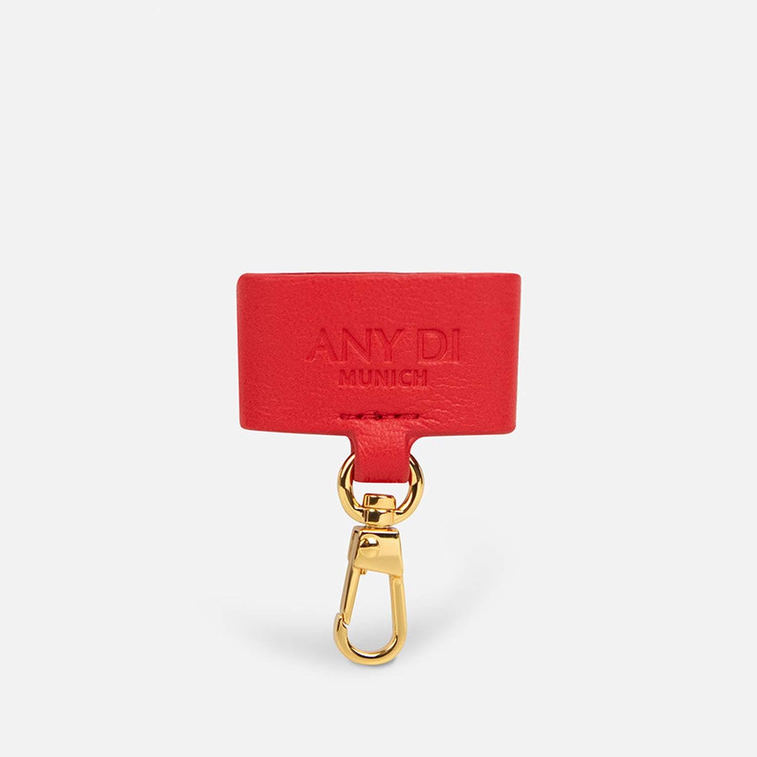 Phone Strap Set | Red Leather