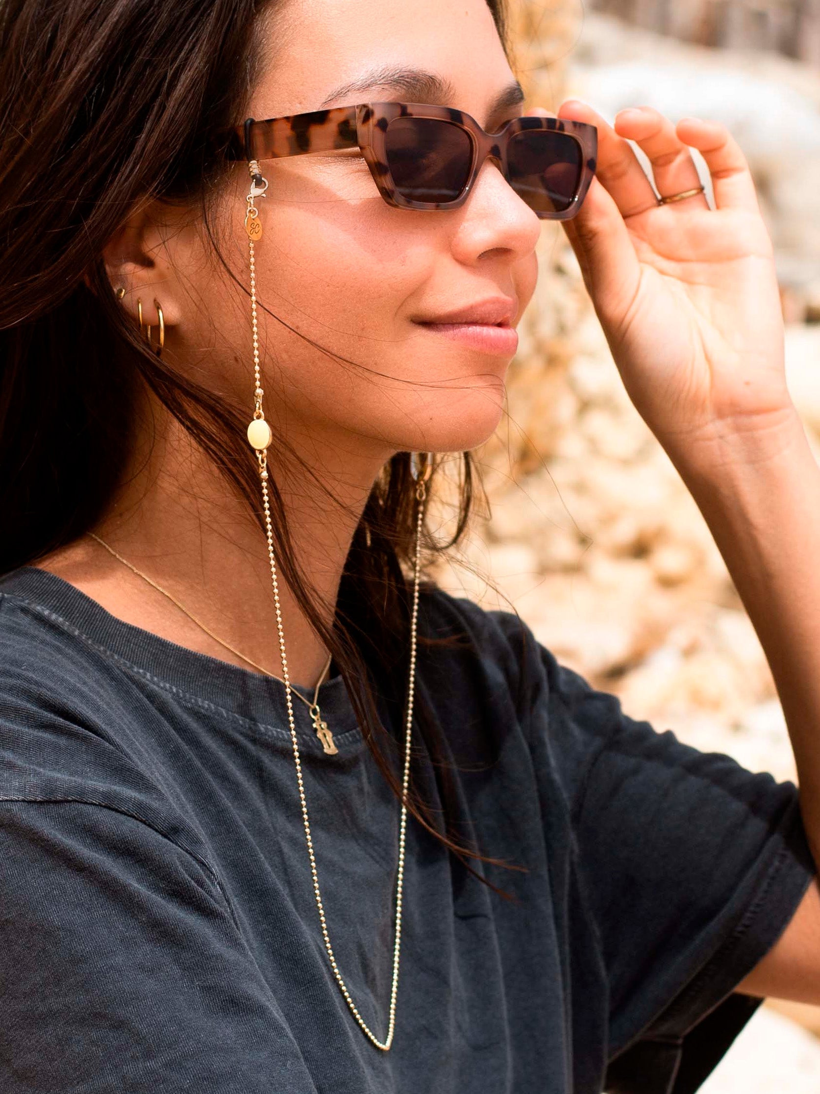 Crystal C Chartreuse | Eye Glasses Chain