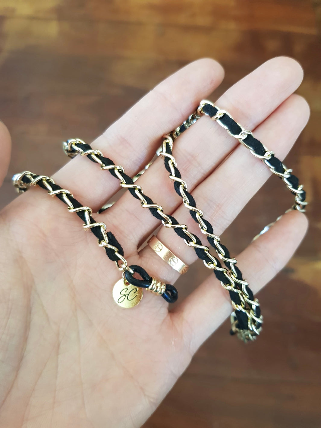 Classy C Black Gold | Glasses strap