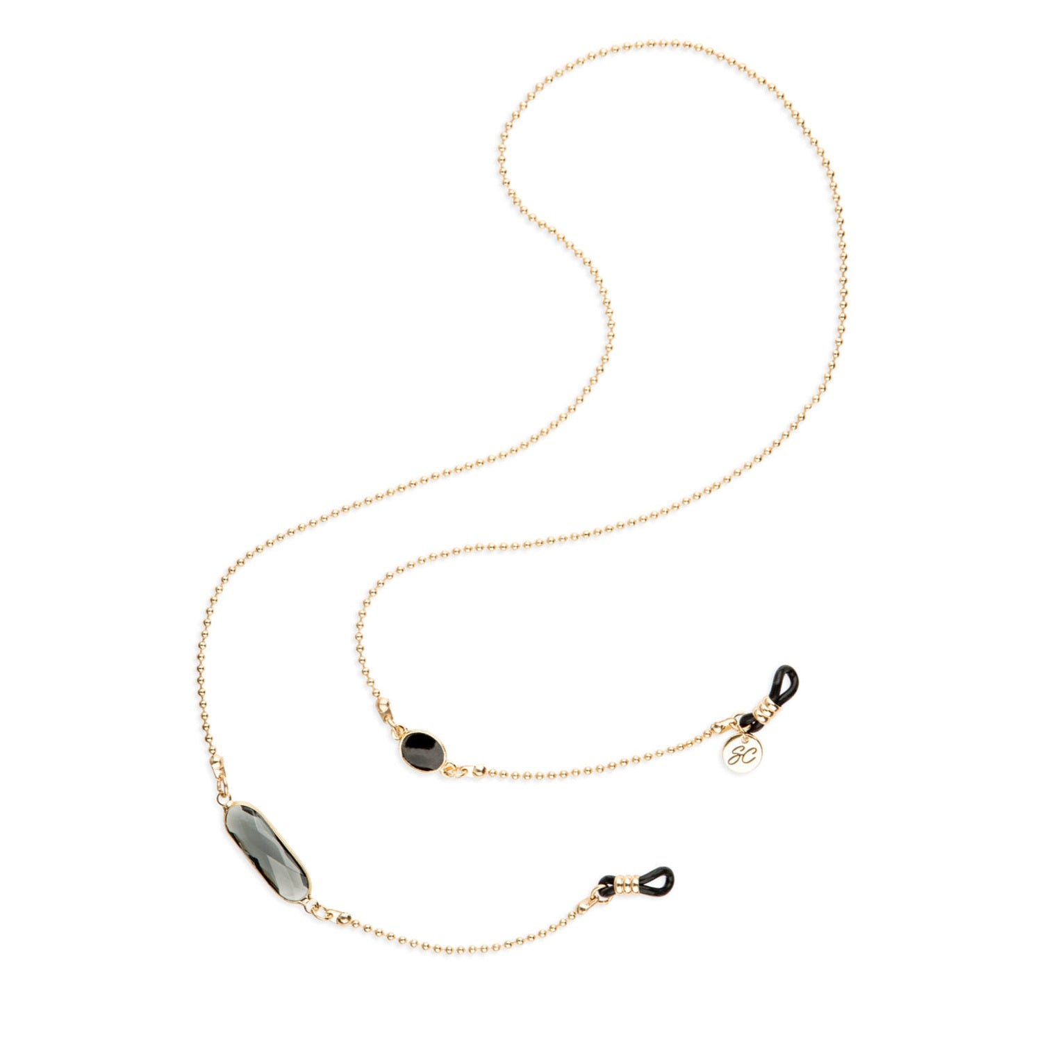Crystal C Black | Eye Glasses Chain