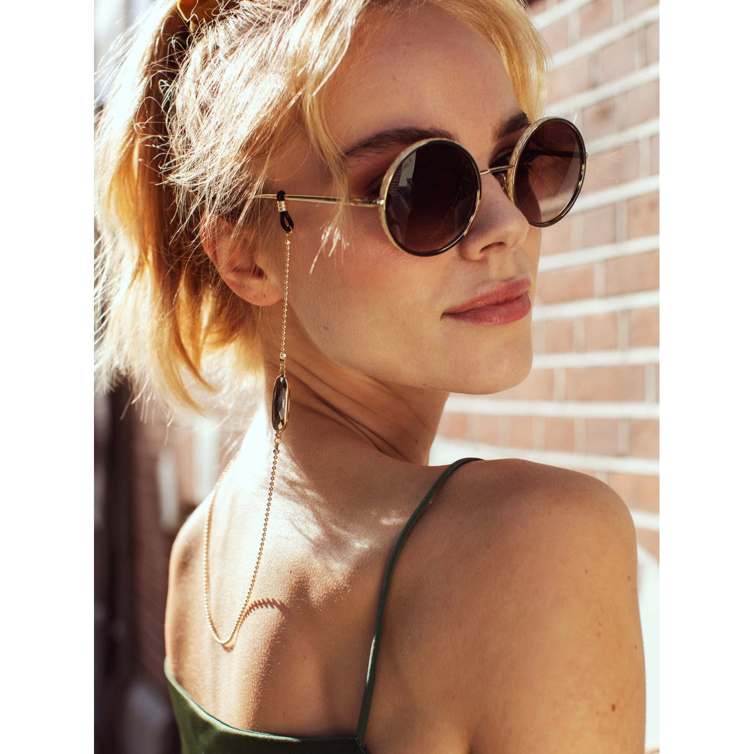 Crystal C Black | Eye Glasses Chain