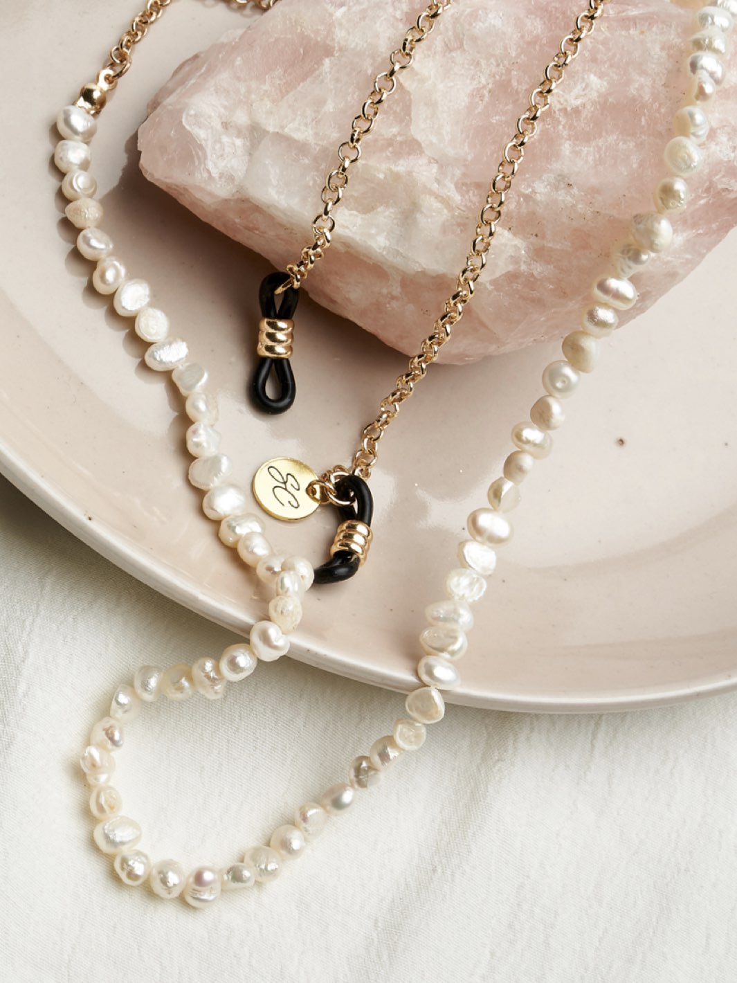 Pearl White Gold | Eye Glasses Chain