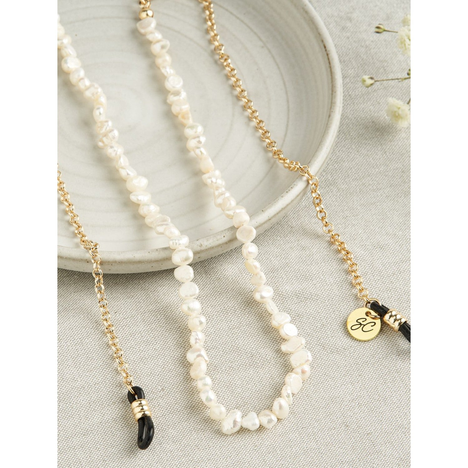 Pearl White Gold | Eye Glasses Chain