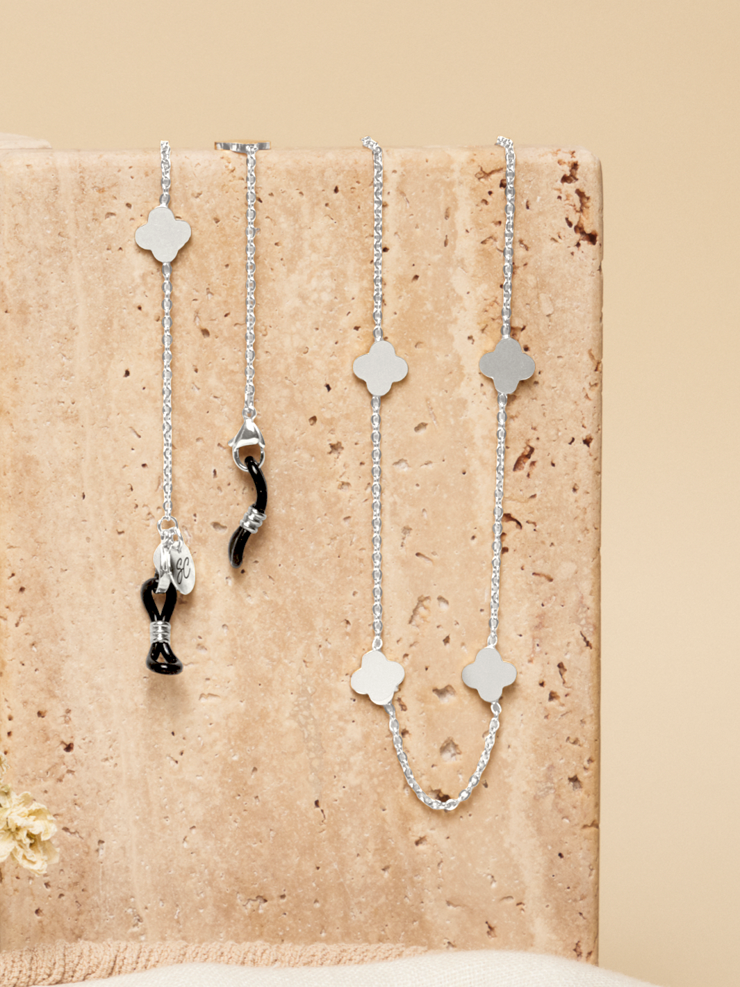 Ruby Air Silver | Glasses chain