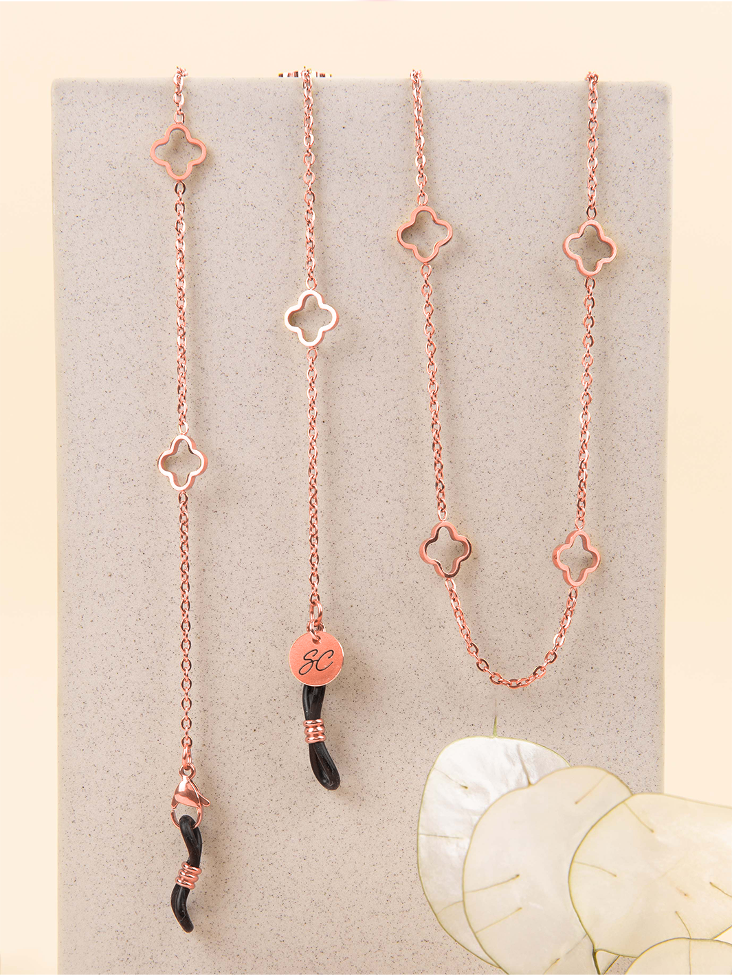 Ruby Air Rose gold | Glasses chain