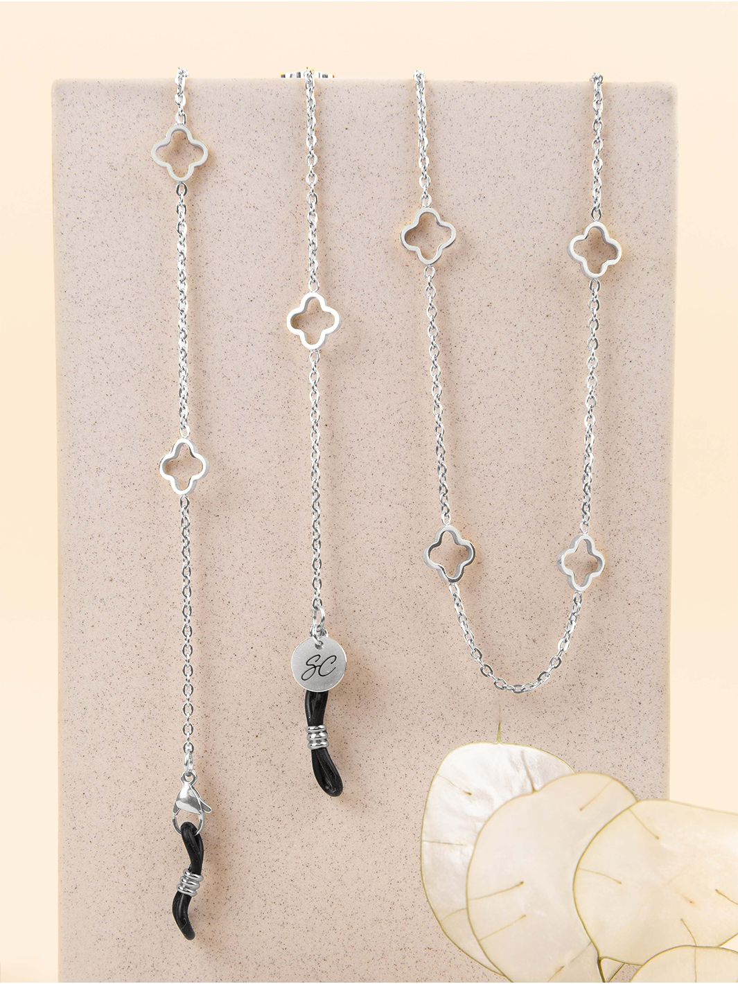 Ruby Air Silver | Glasses chain