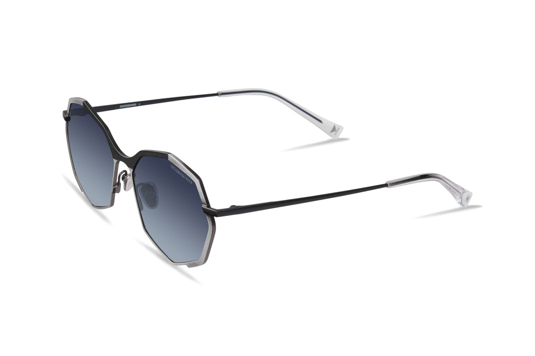 Adi | Matte Black Brushed Silver