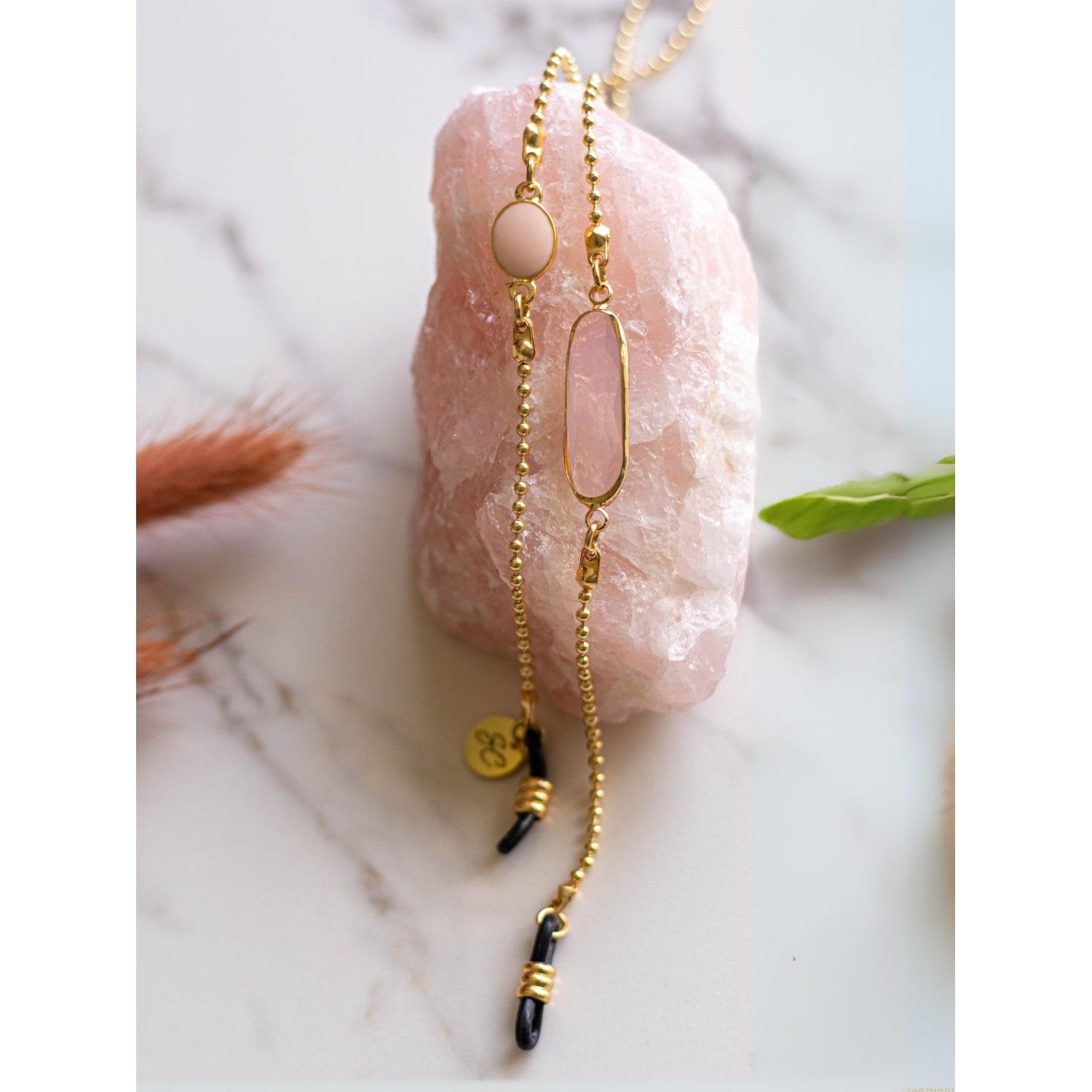 Crystal C Peach | Sunglasses Chain